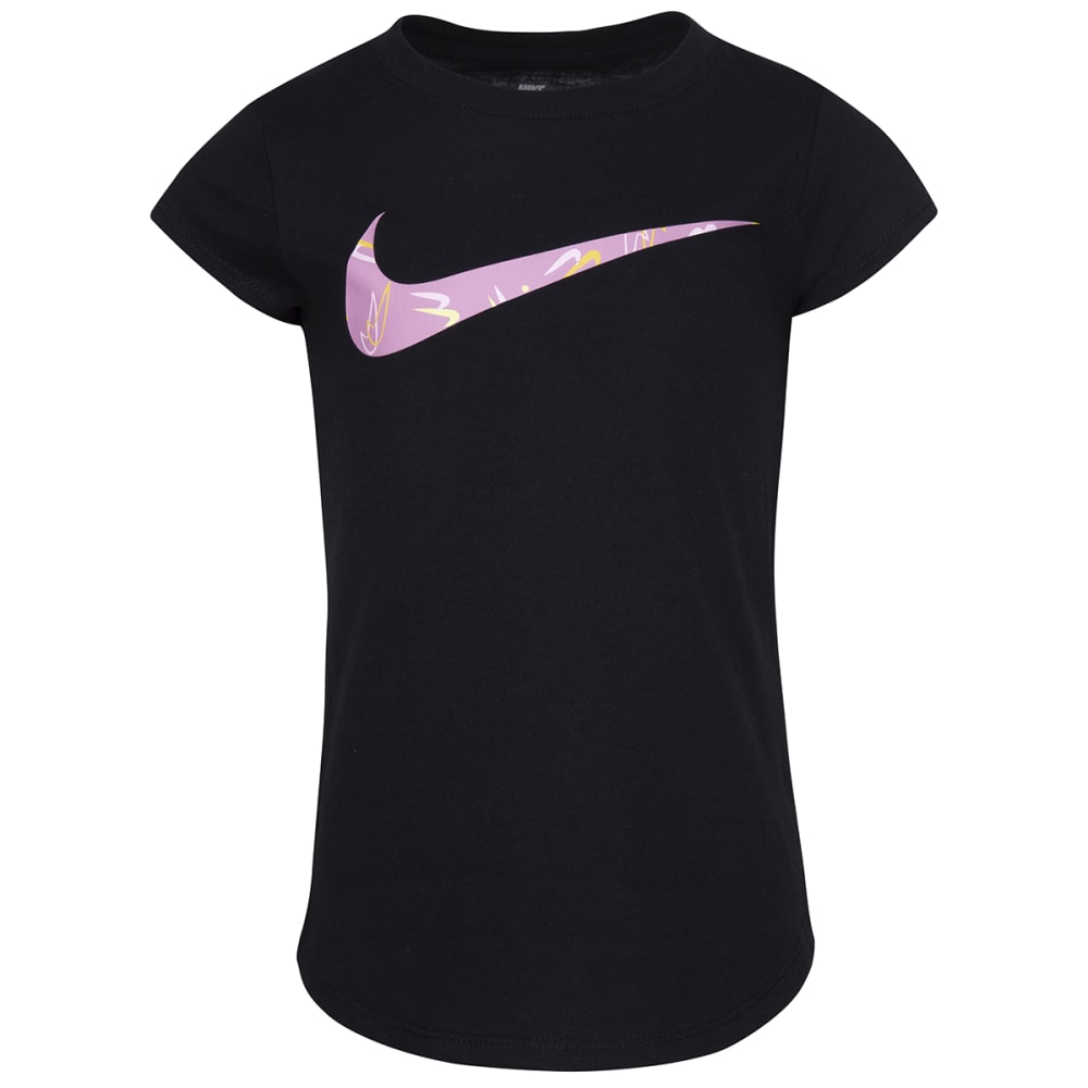 NIKE Girls' Filled Swoosh Short-Sleeve Tee 4