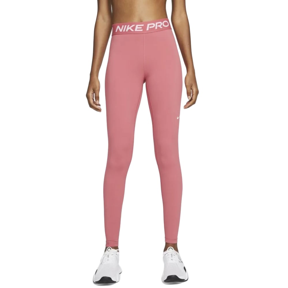 NIKE Women's Pro Mid-Rise Mesh-Paneled Leggings XS