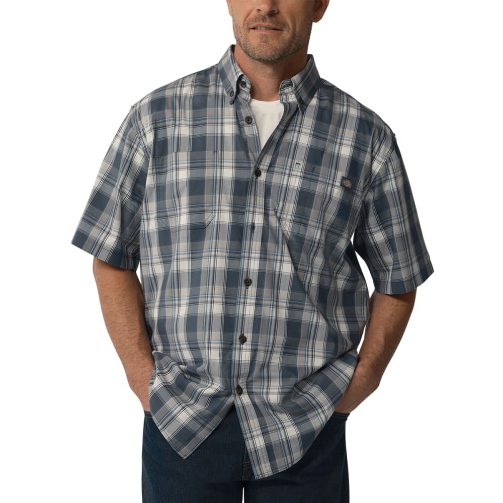 DICKIES Men's Short-Sleeve Woven Shirt M
