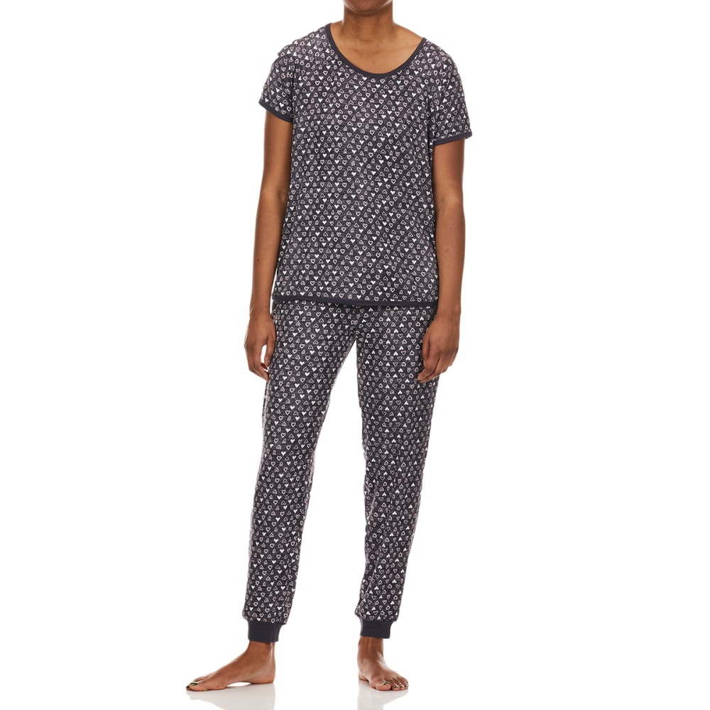 Women’s Jogger Pajama Set - Gray Heart