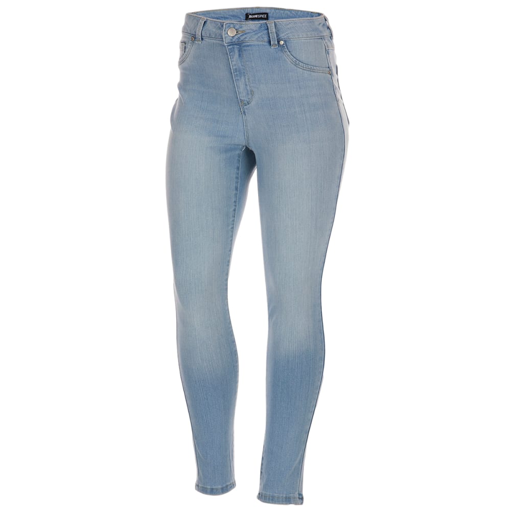 BLUE SPICE Juniors' High-Waist Recycled Stone Wash Skinny Jeans - Bob's  Stores