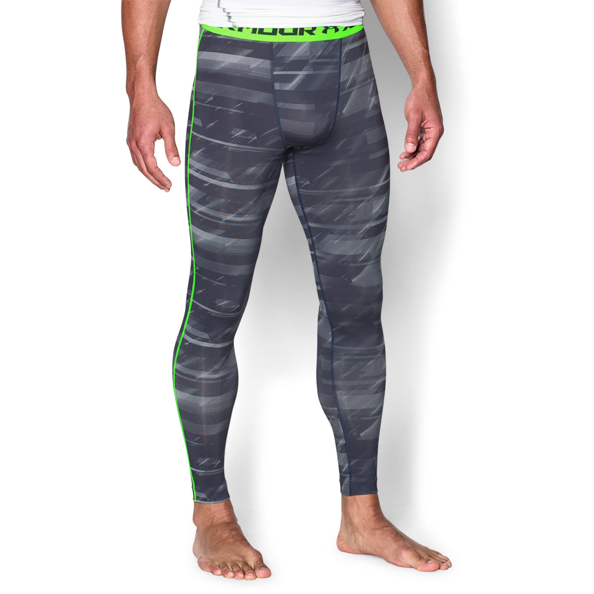 under armour men's coldgear armour printed compression leggings