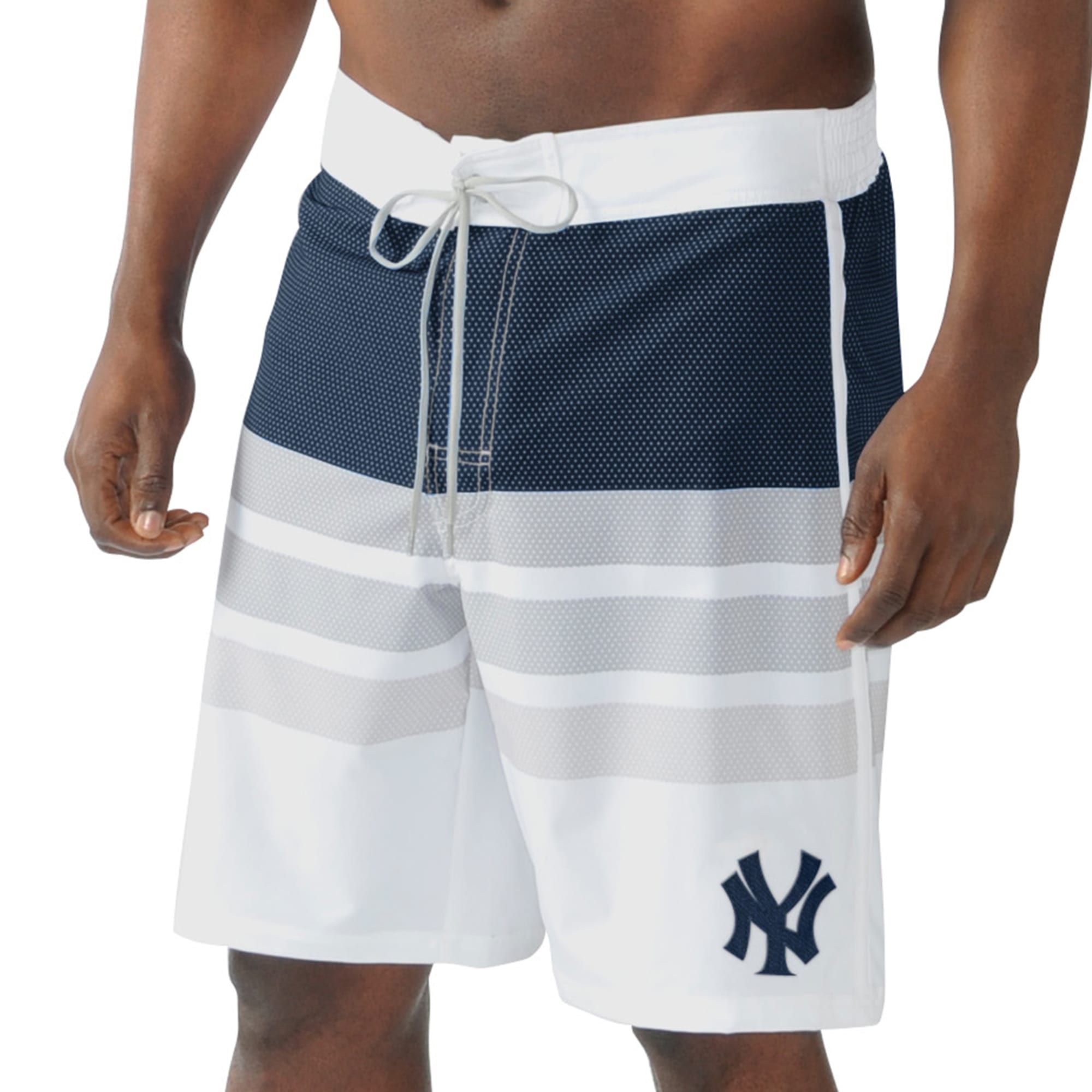 New York Yankees Loudmouth Women's Pinstripe Mini Shorts - Navy