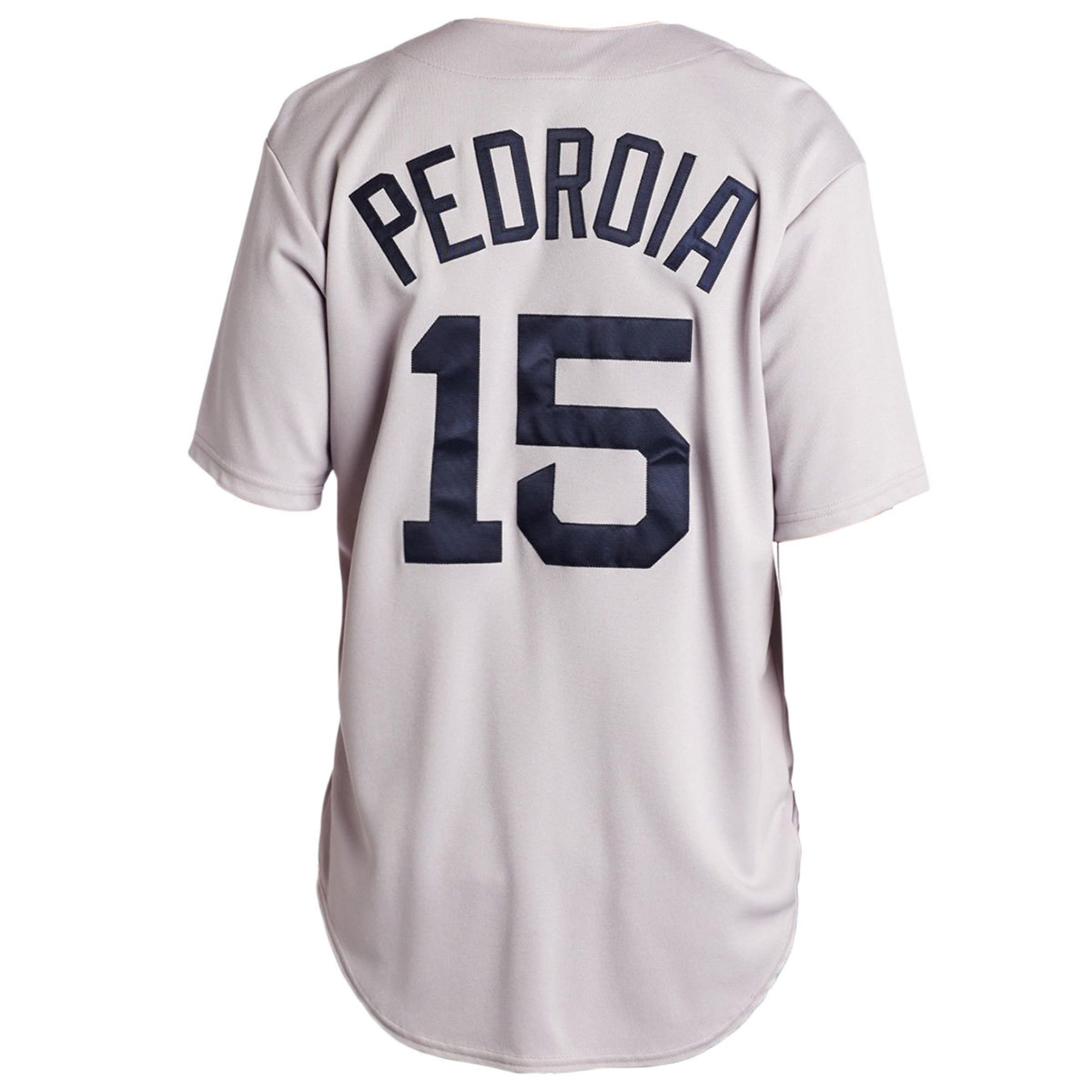 Boston Red Sox #15 Dustin Pedroia Gray Jersey on sale,for Cheap