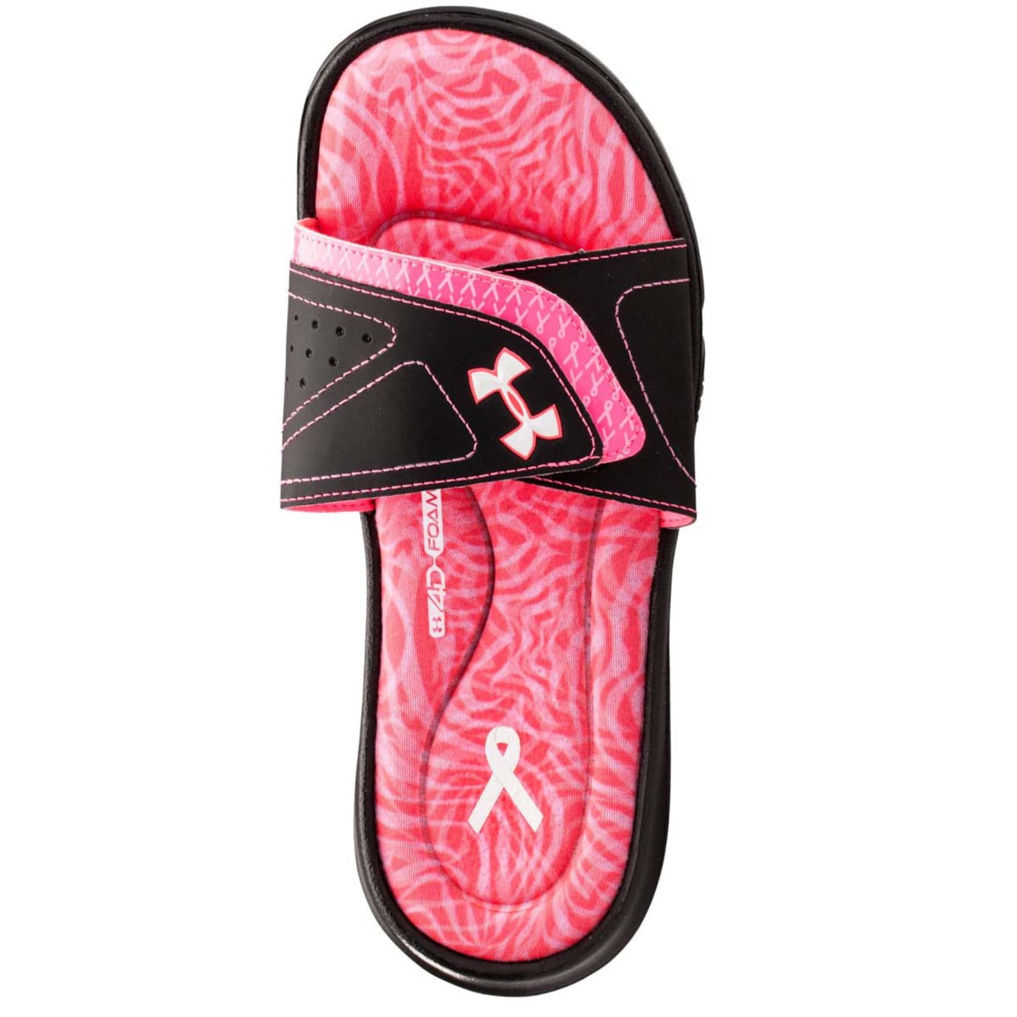 pink under armour sandals