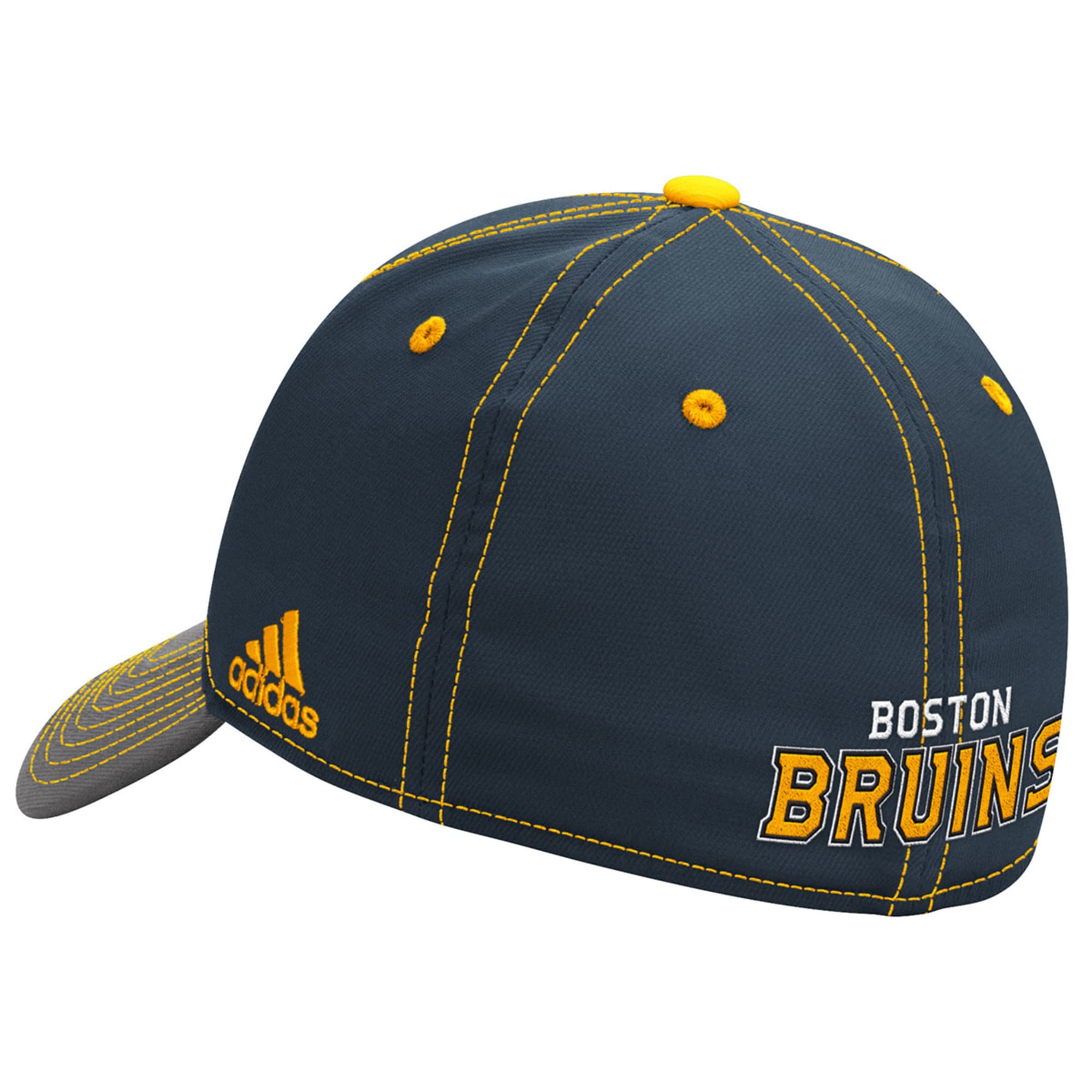 Boston Bruins Reebok Two-Tone Structured Flex Hat - Charcoal/Black