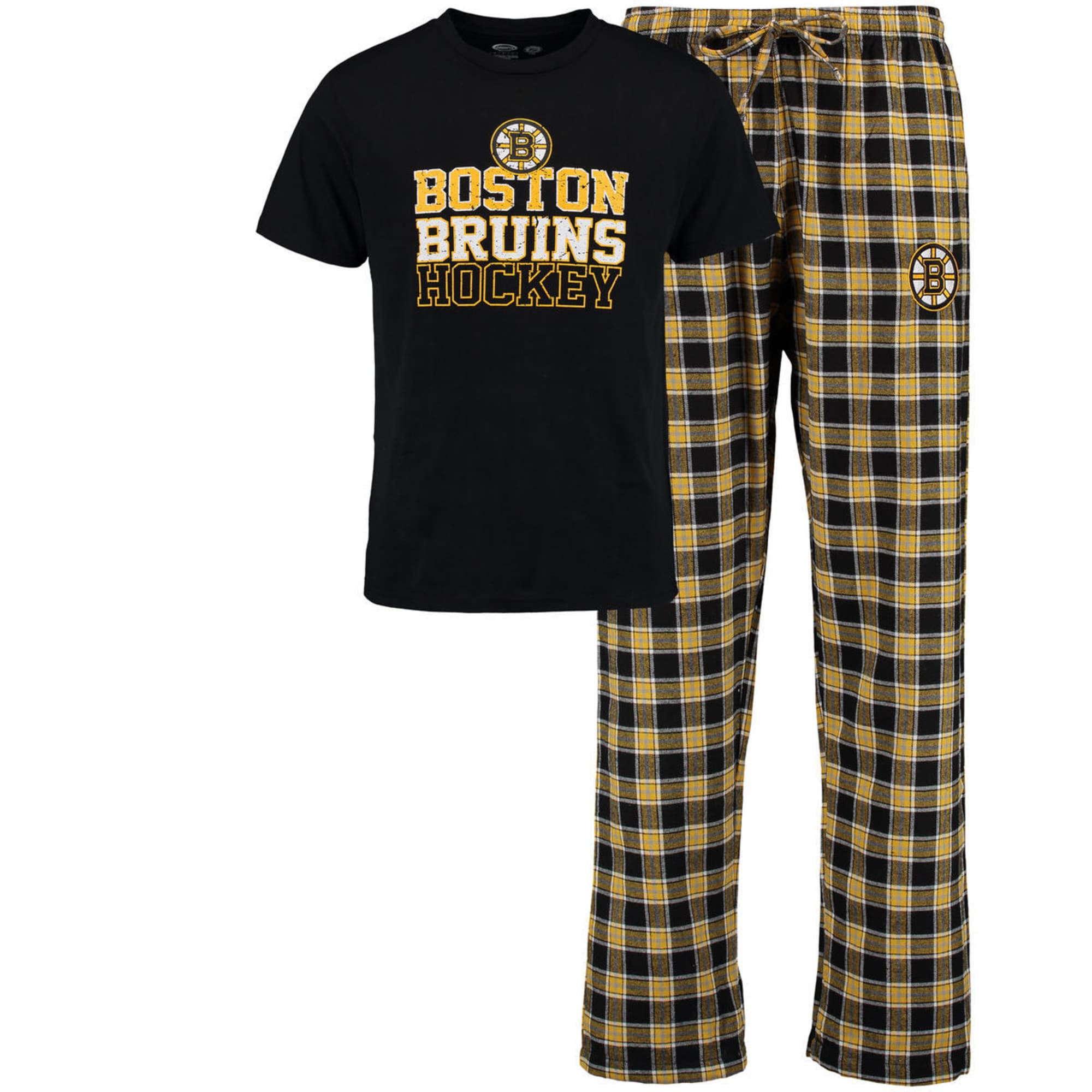 Boston Redsox Pajamas T-shirt /& Flannel Tiebreaker Sleep Set New