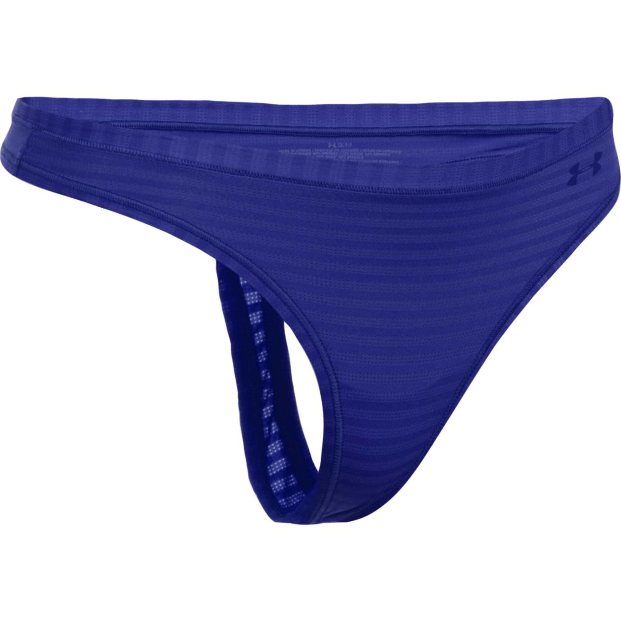 Under Armour Pure Stretch No Show Thong in Brown