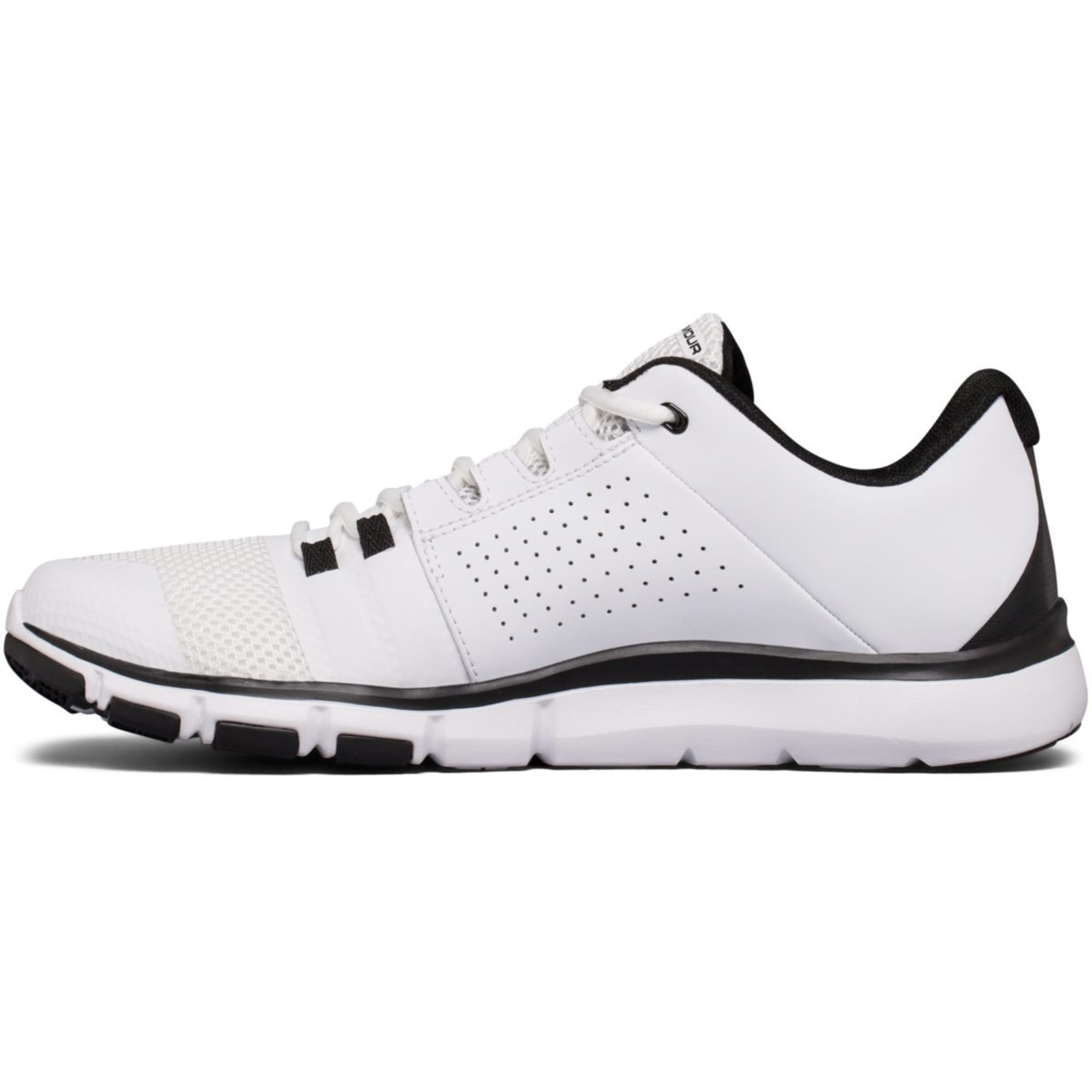 UNDER ARMOUR Strive 7 Shoes, White/Black Stores