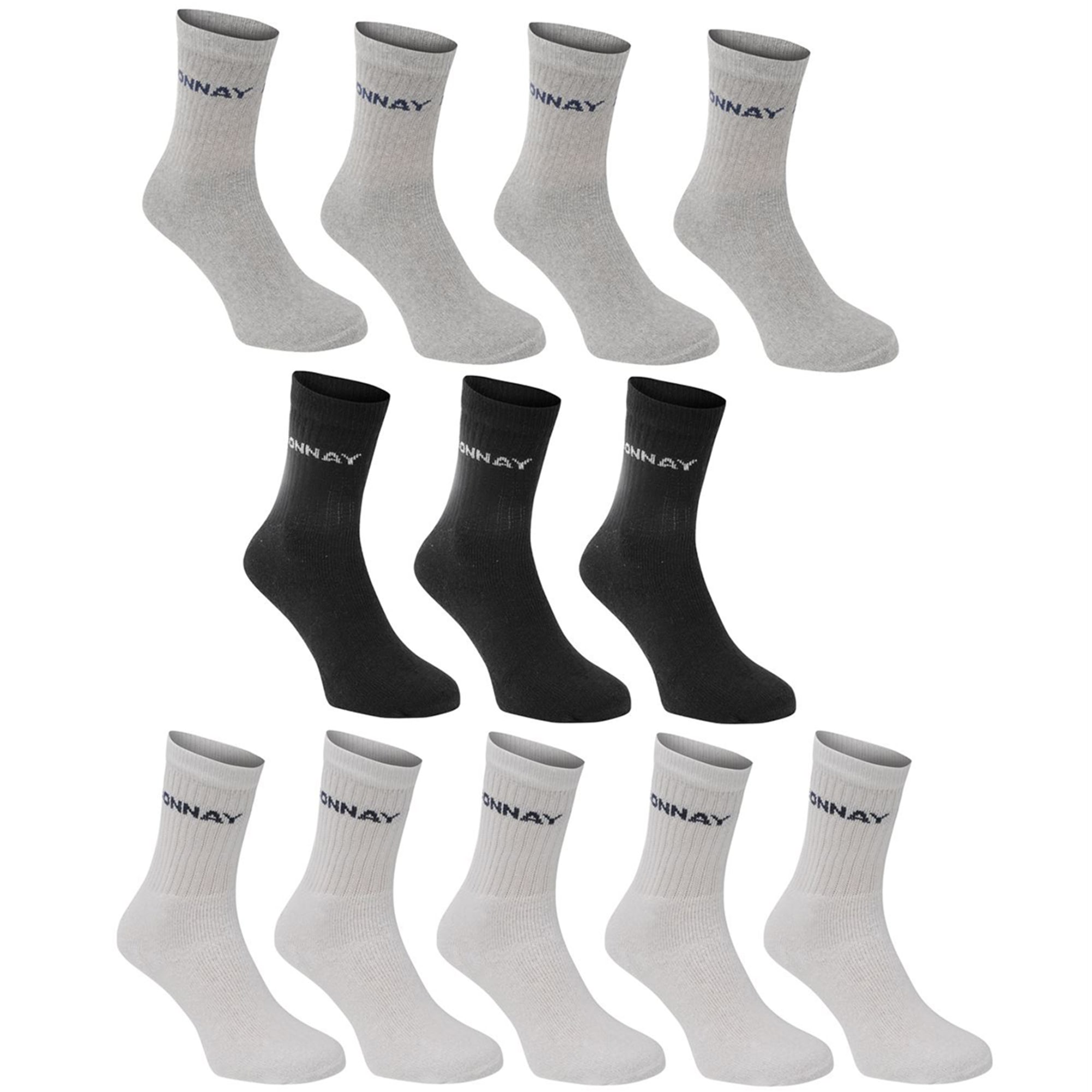 Donnay Crew 10 Pack Sports Socks Mens