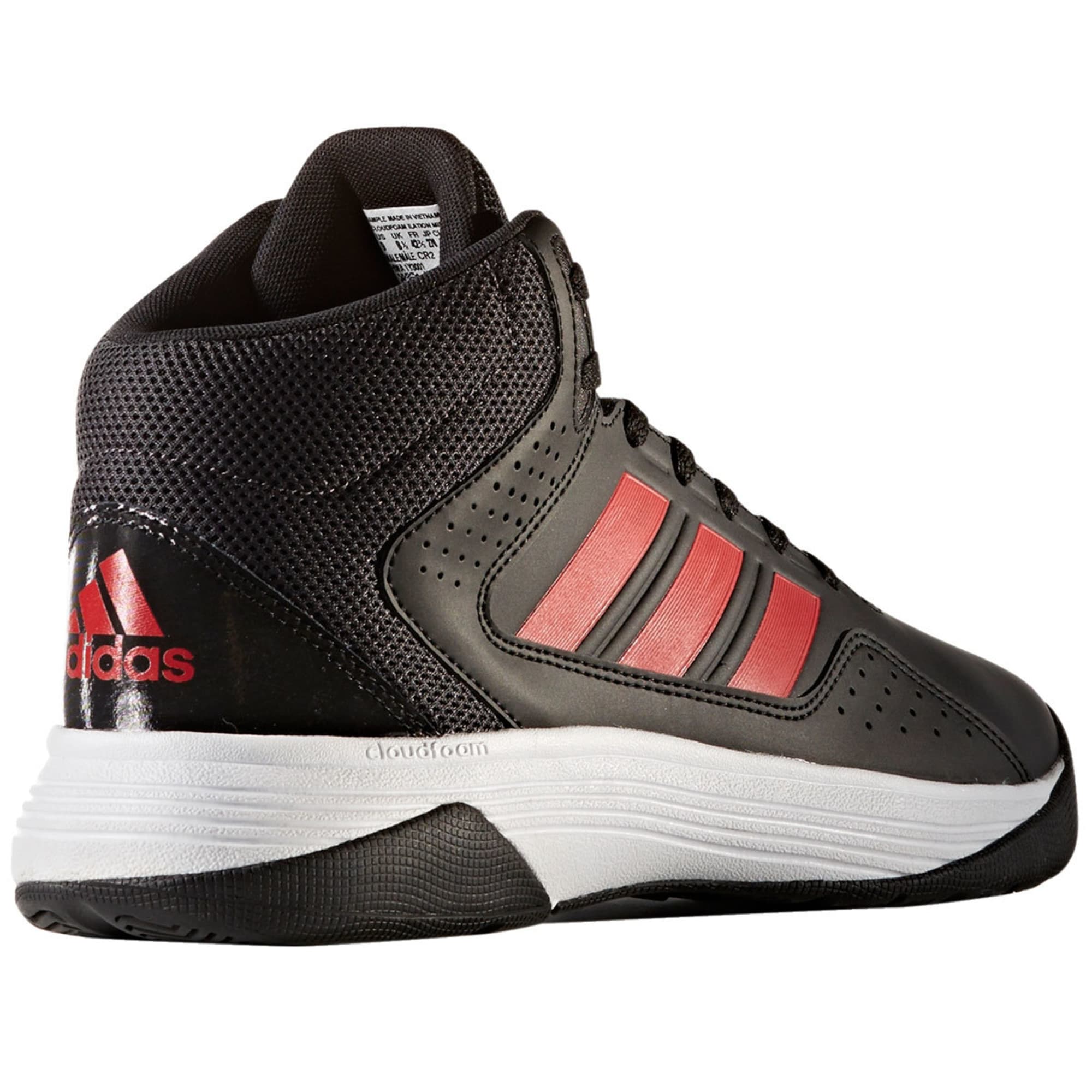 personaje preocuparse Sin valor ADIDAS Men's Neo Cloudfoam Ilation Mid Basketball Shoes, Black/Scarlet -  Bob's Stores