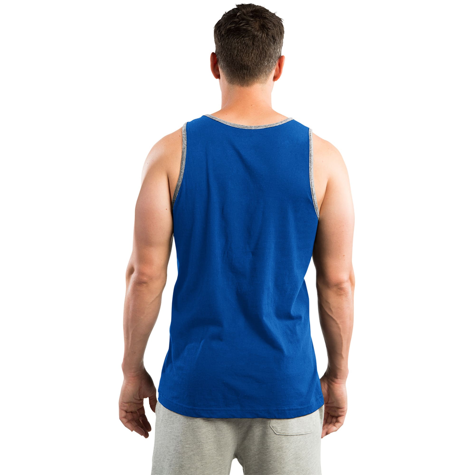 New York Baseball Mr Met Middle Finger Tank Tops for Men Stretchy