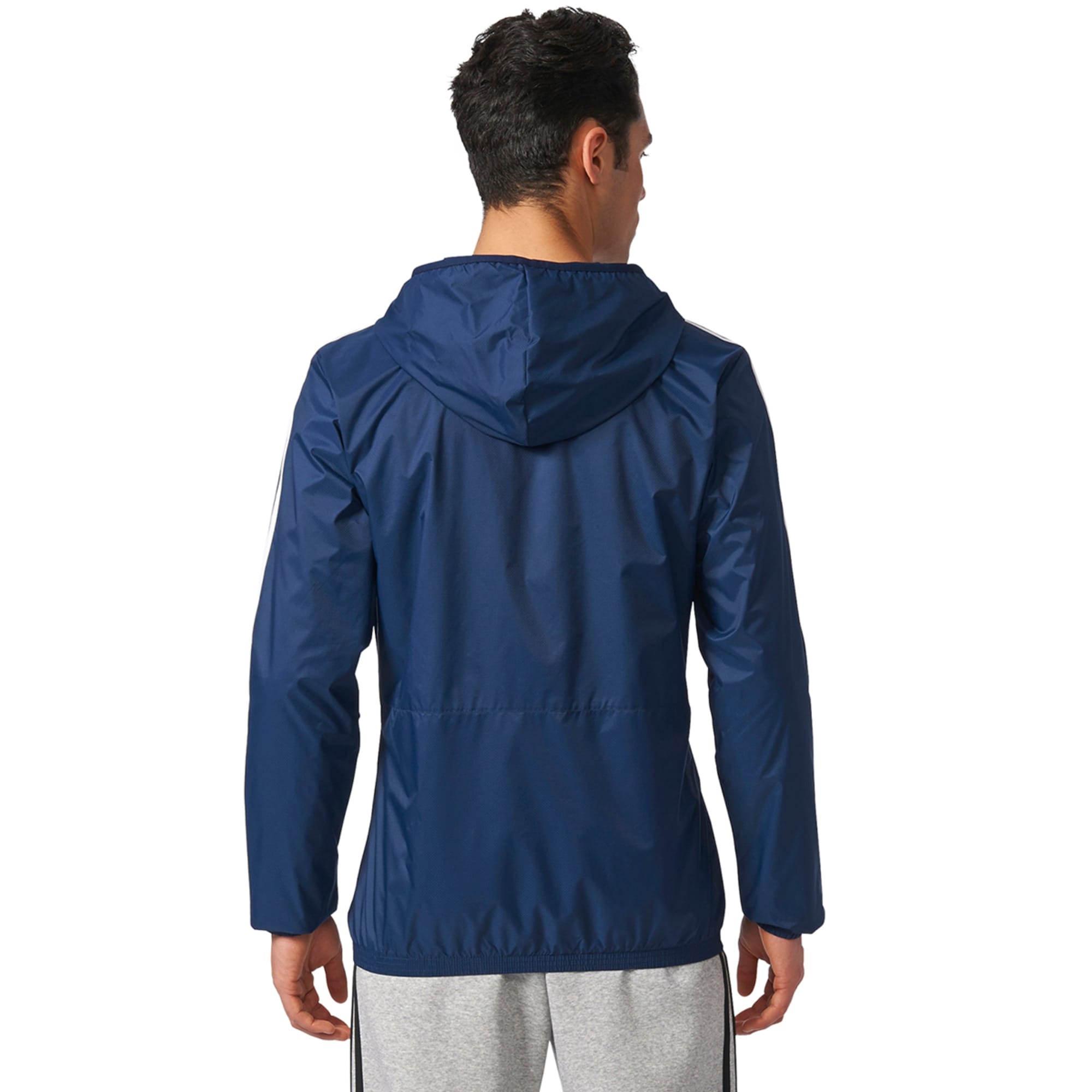 adidas men's essentials hooded wind jacket