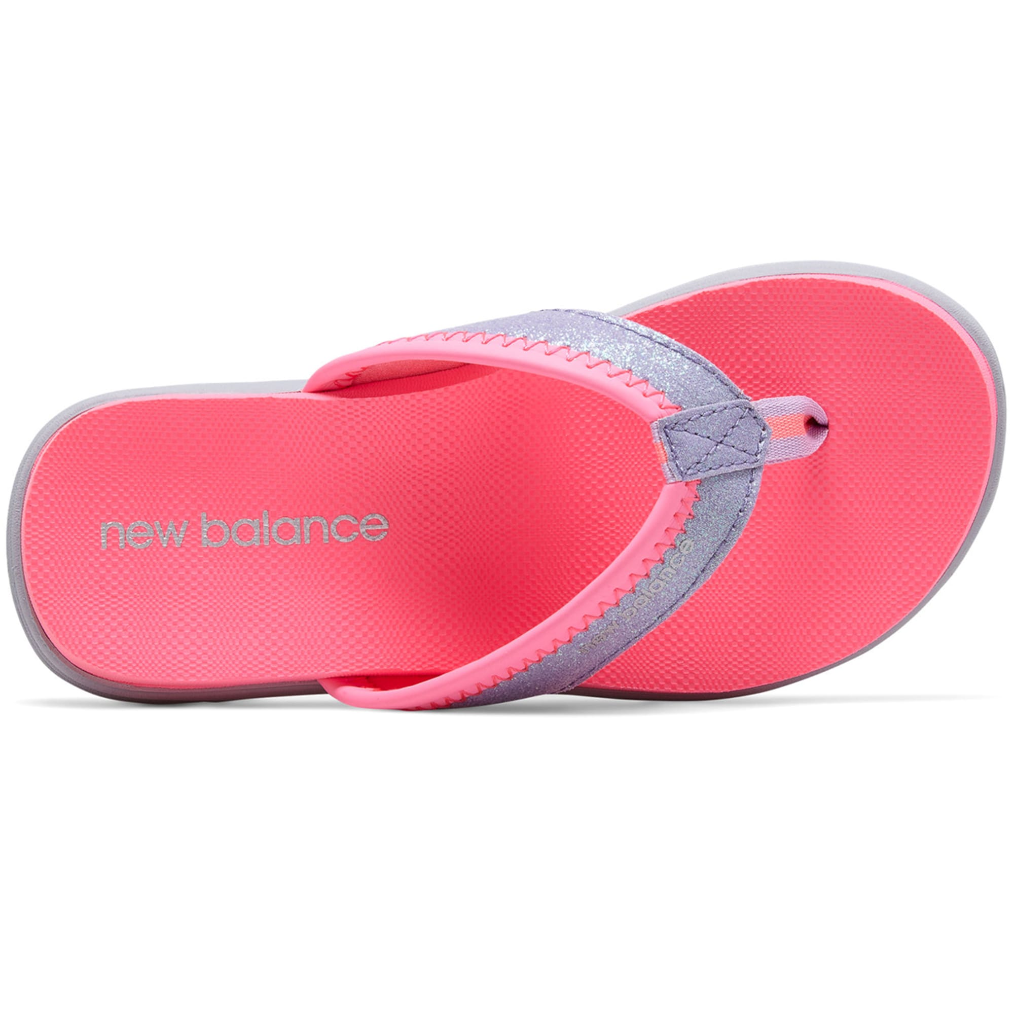 girls new balance flip flops