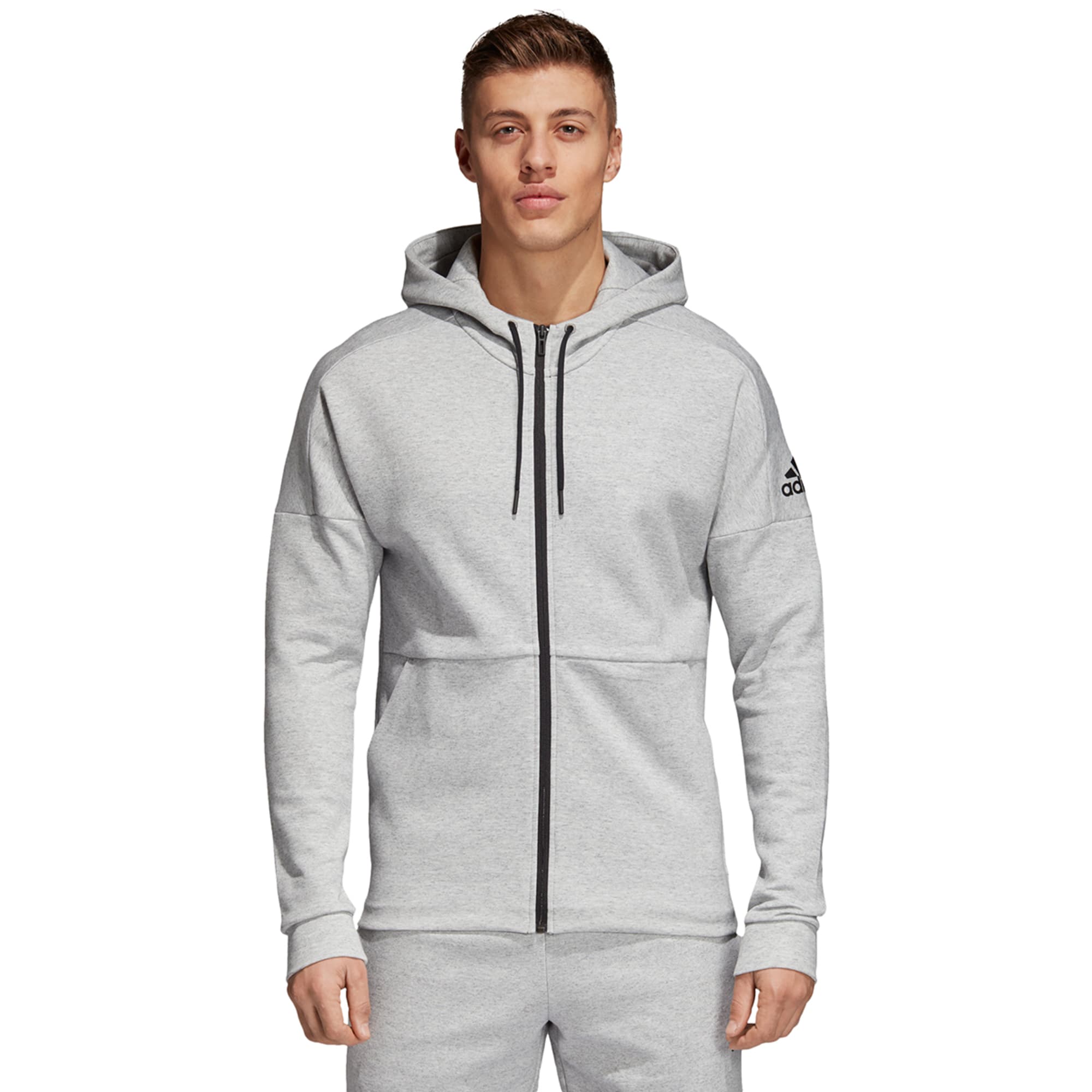 adidas stadium id relaxed zip hoodie