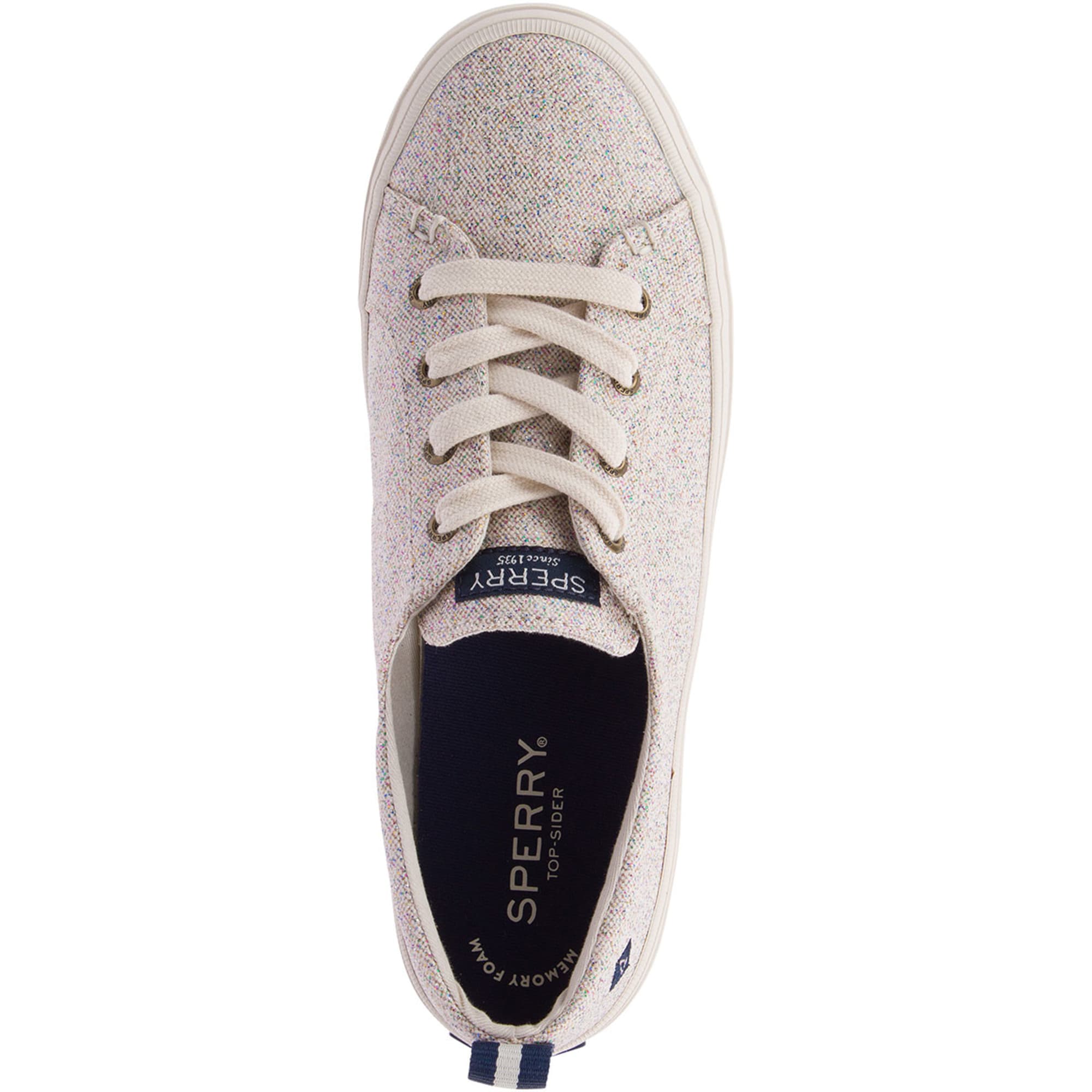 women's crest vibe confetti sneaker