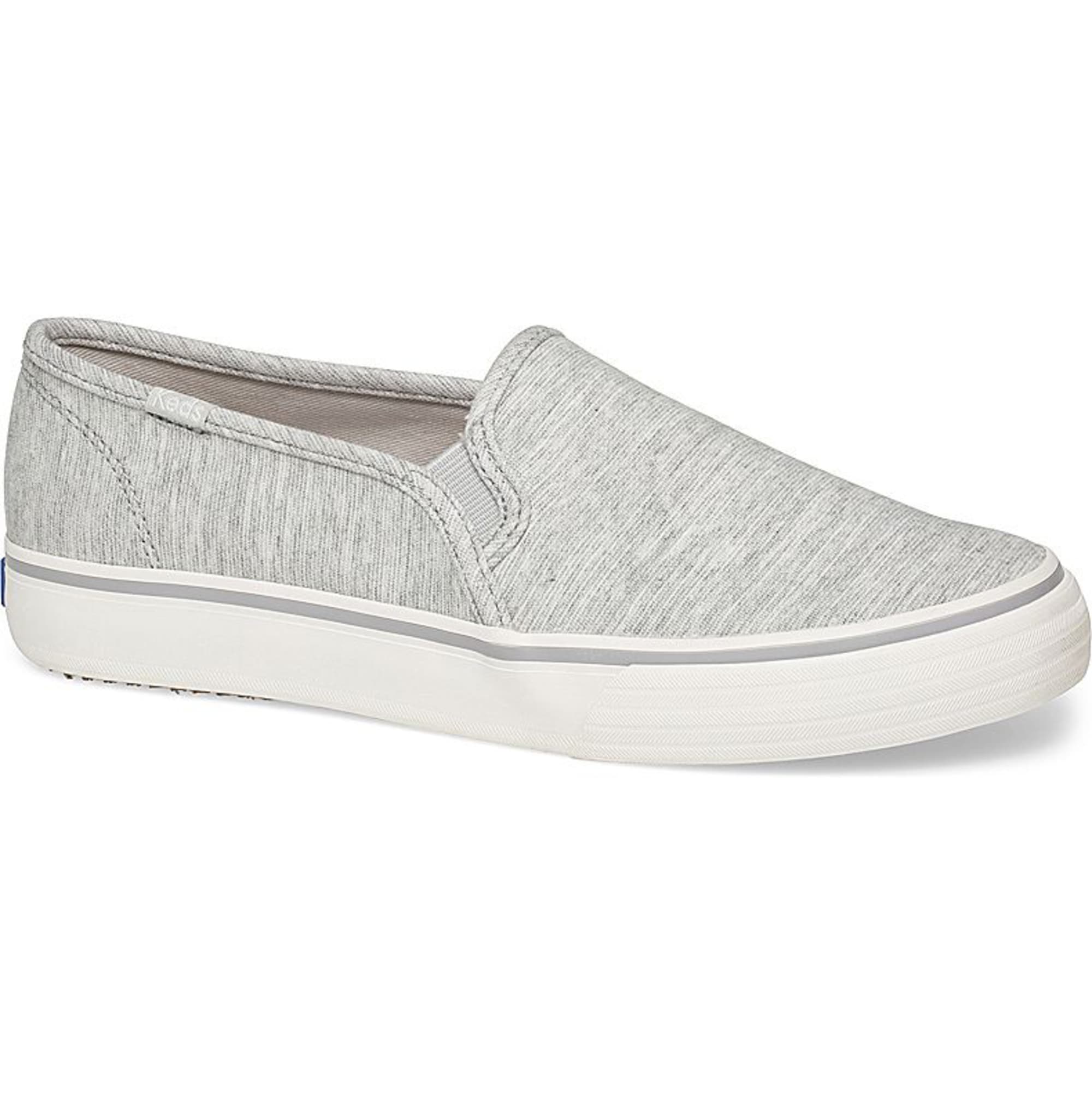 keds gray slip ons