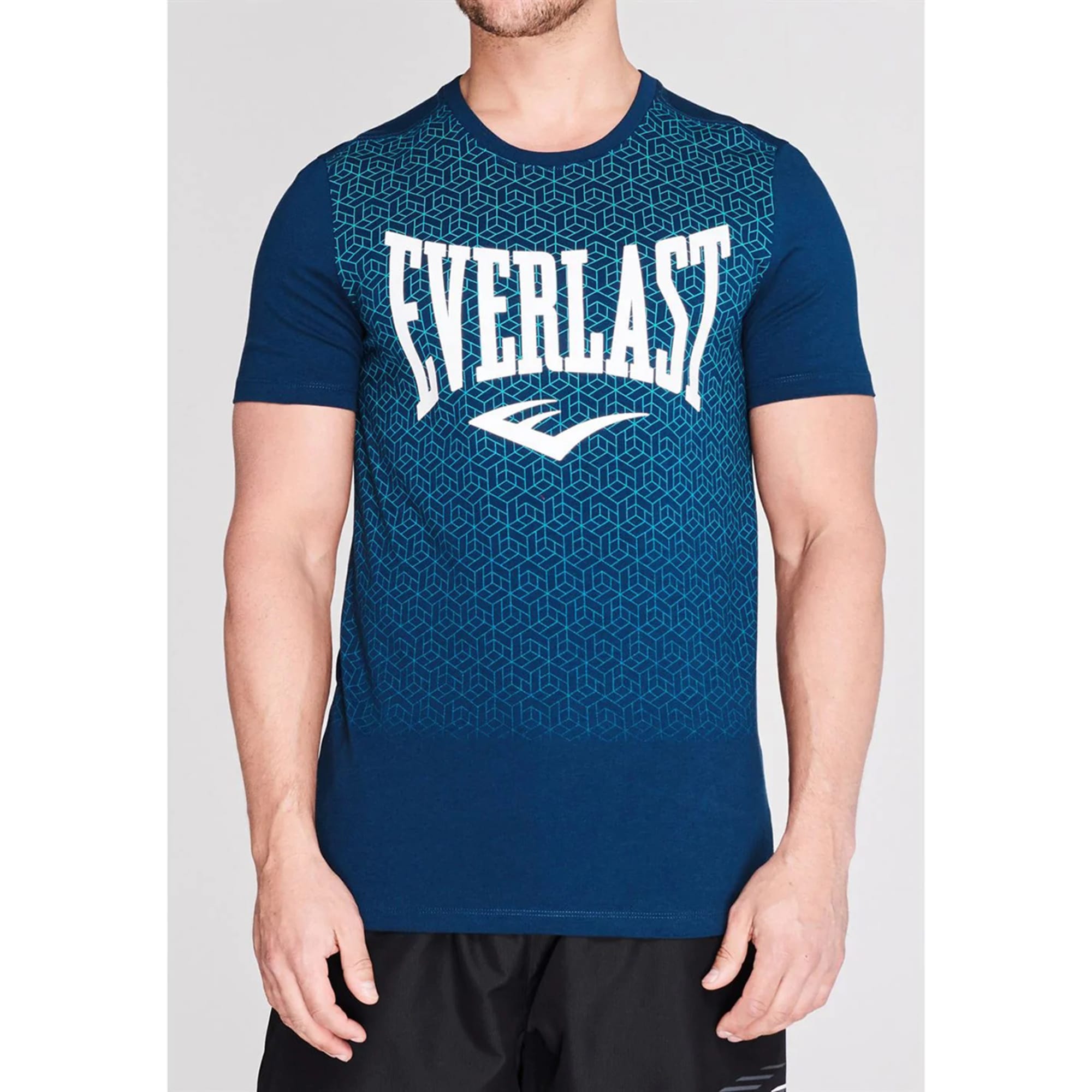 Everlast Men's Geo Print Short-Sleeve Tee T-Shirt Blue Size Medium BRAND  NEW!