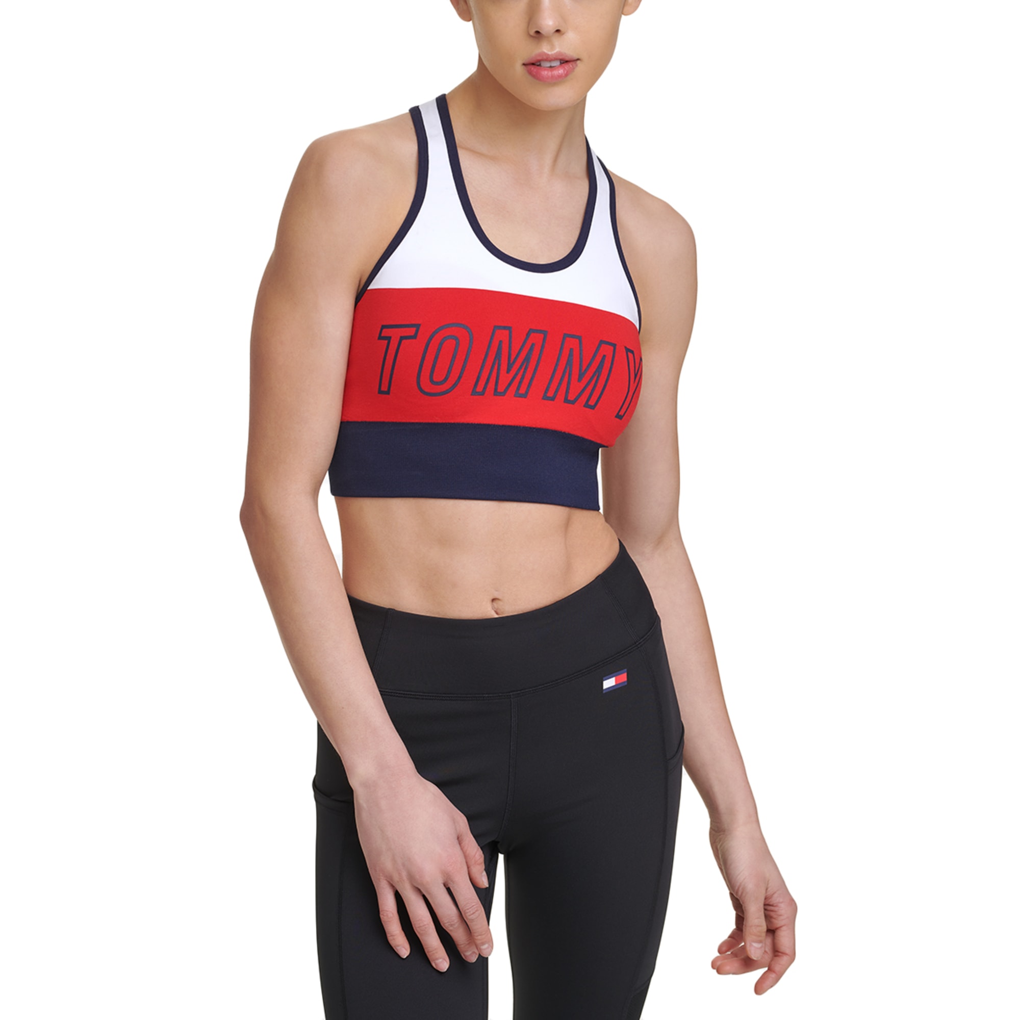 Tommy Hilfiger Long Line Tommy Graphic Bra