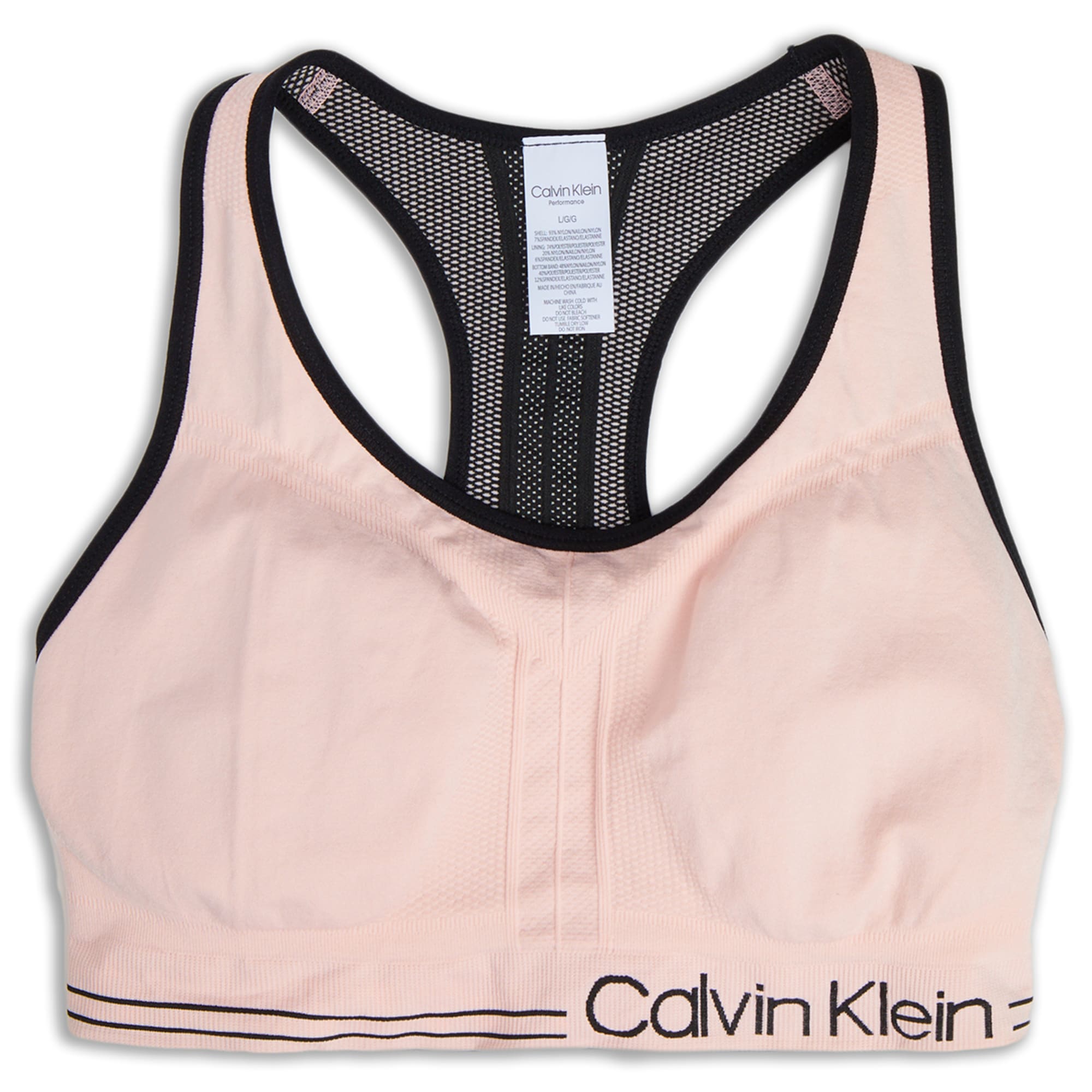 Calvin Klein Performance High Neck Wick Sports Bra Medium Yellow - $8 -  From Brooke