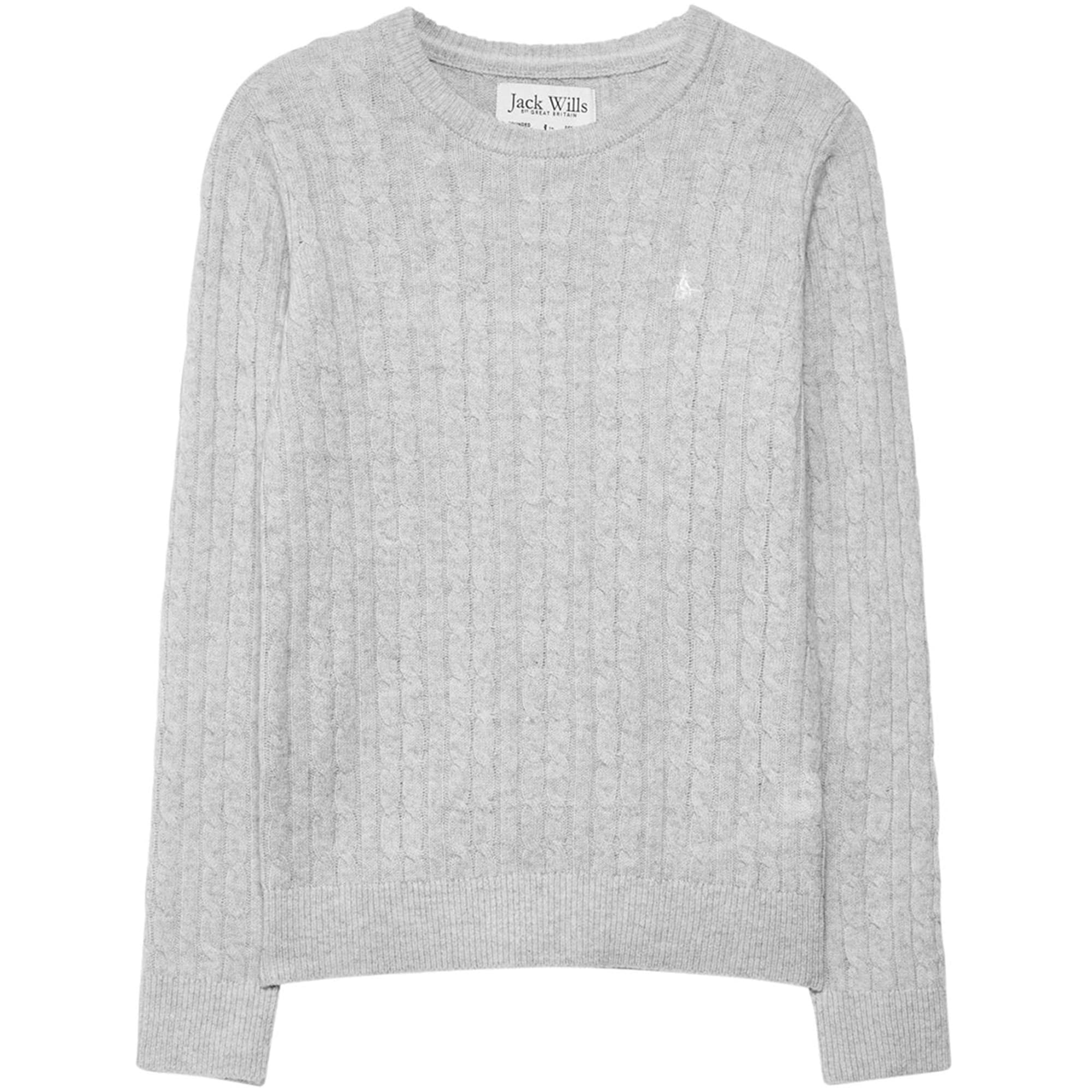 Jack Wills Marlow Merino Wool Blend Cable Knitted Jumper