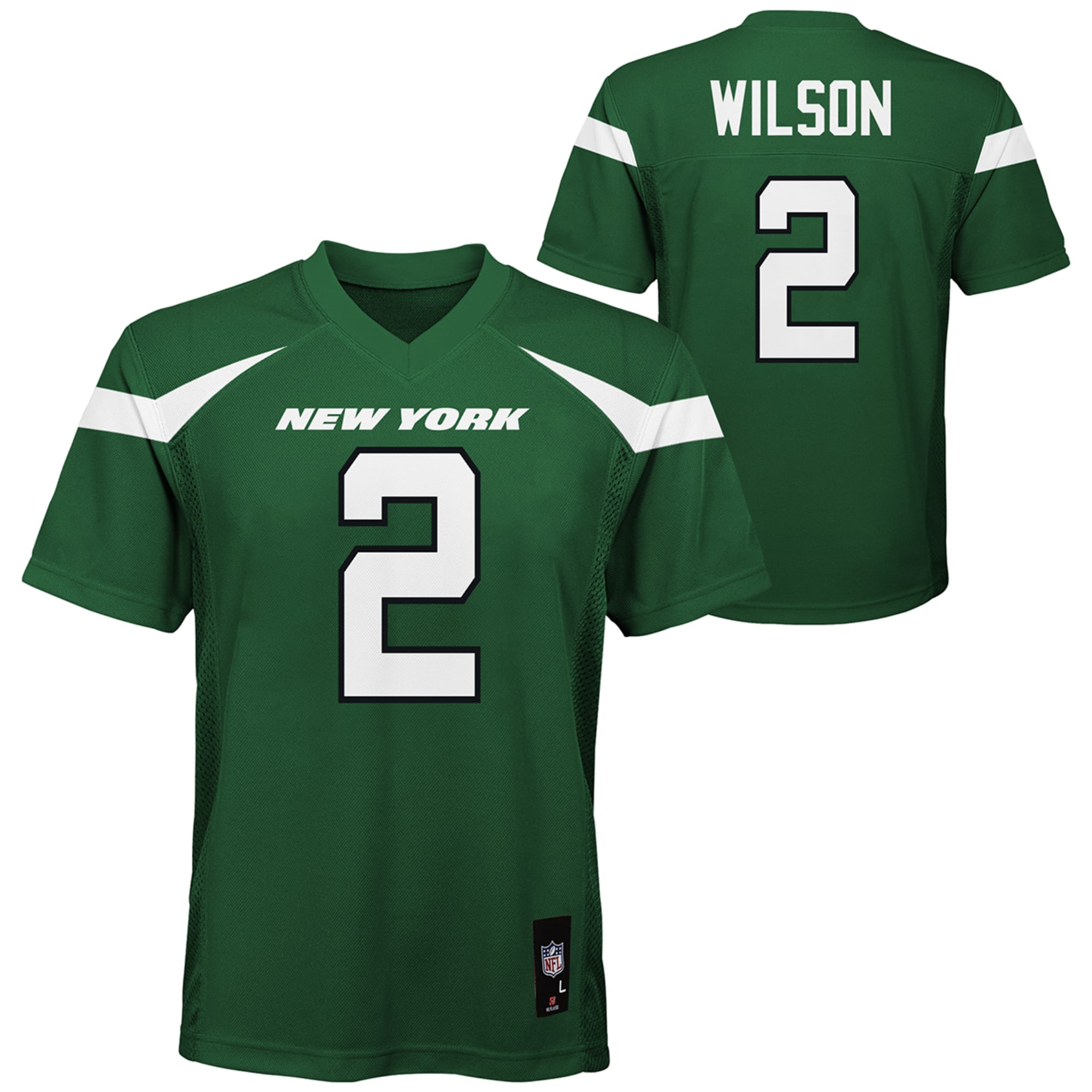 Outerstuff Youth Zach Wilson Green New York Jets Replica Player Jersey