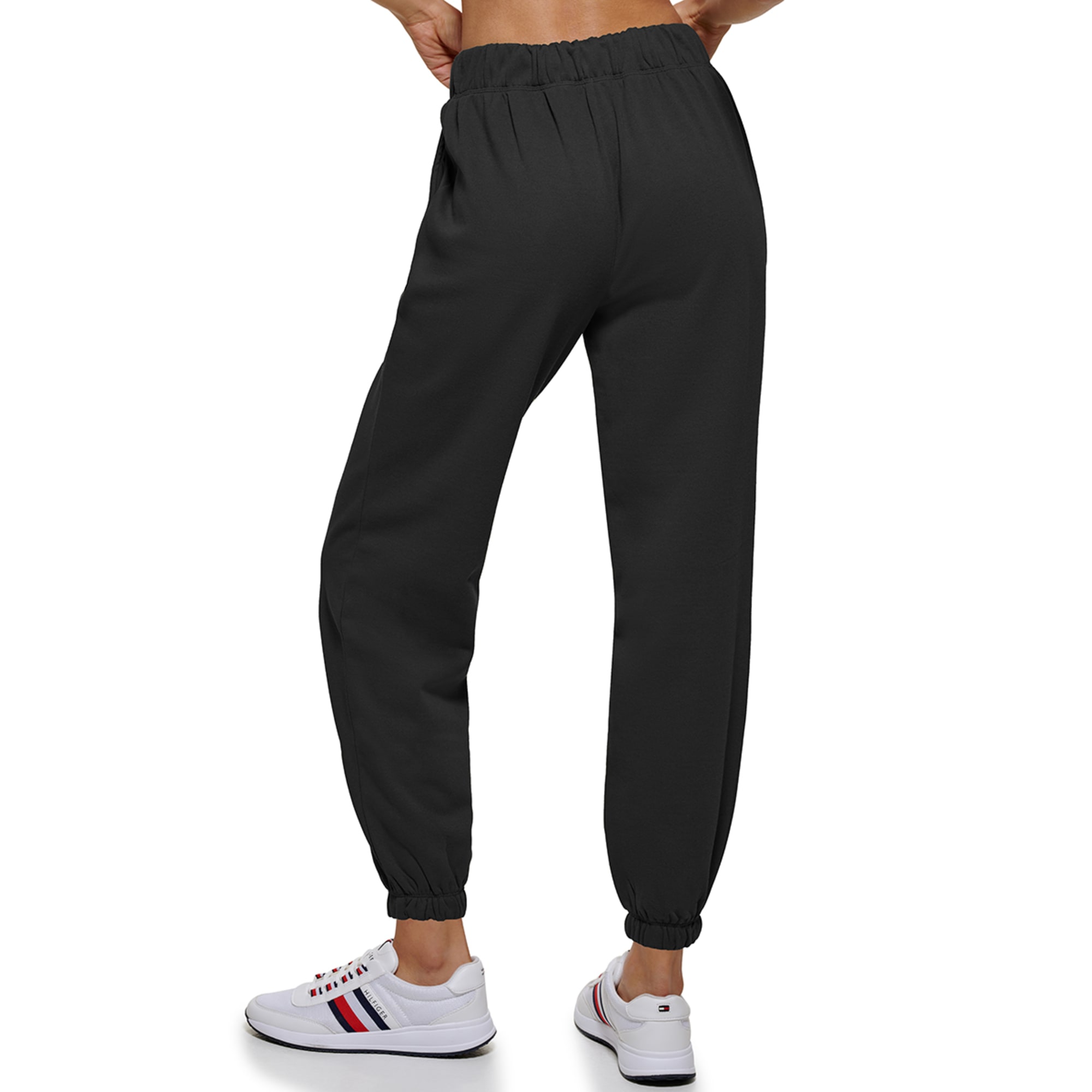 Tommy Hilfiger Sport Womens Relaxed Fit Heathered Jogger Pants 