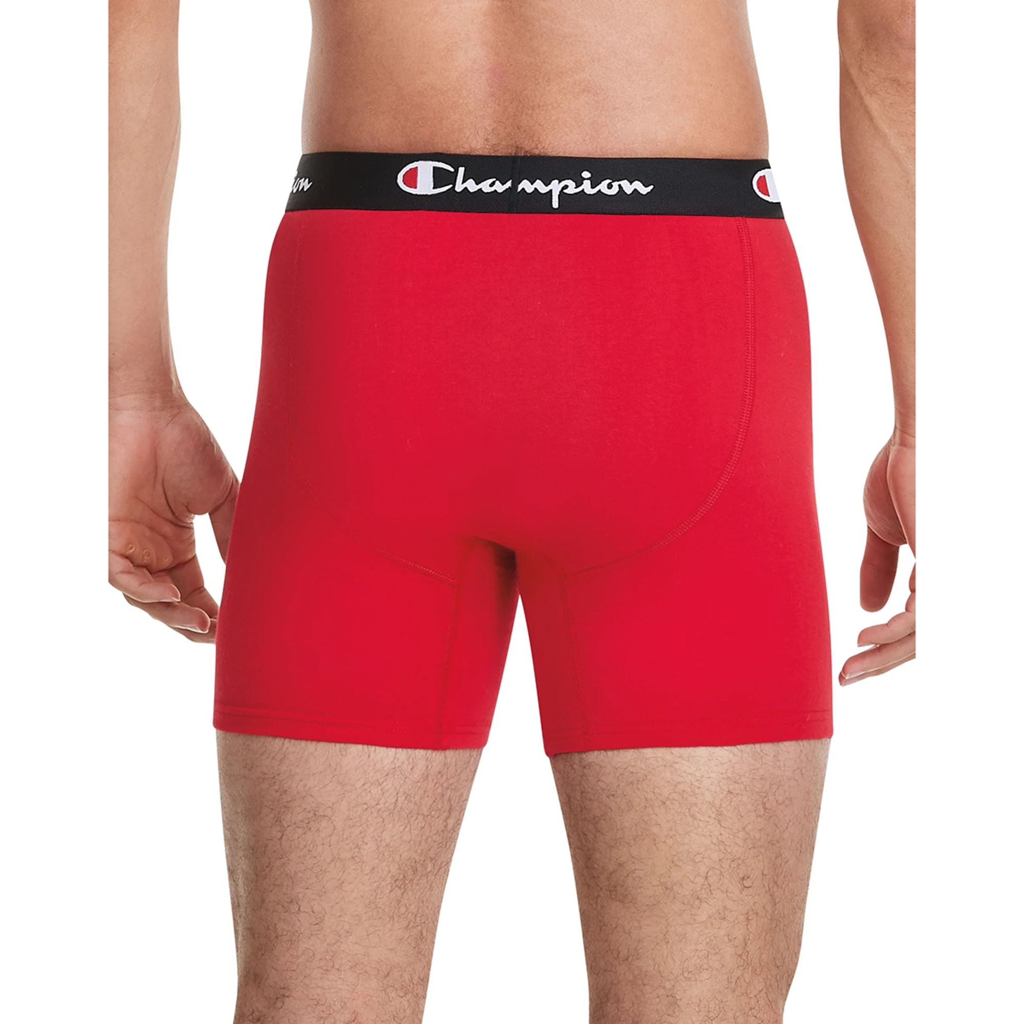 Men's Boxer Short Briefs Black/Blue/Red 3-Pack - Champion