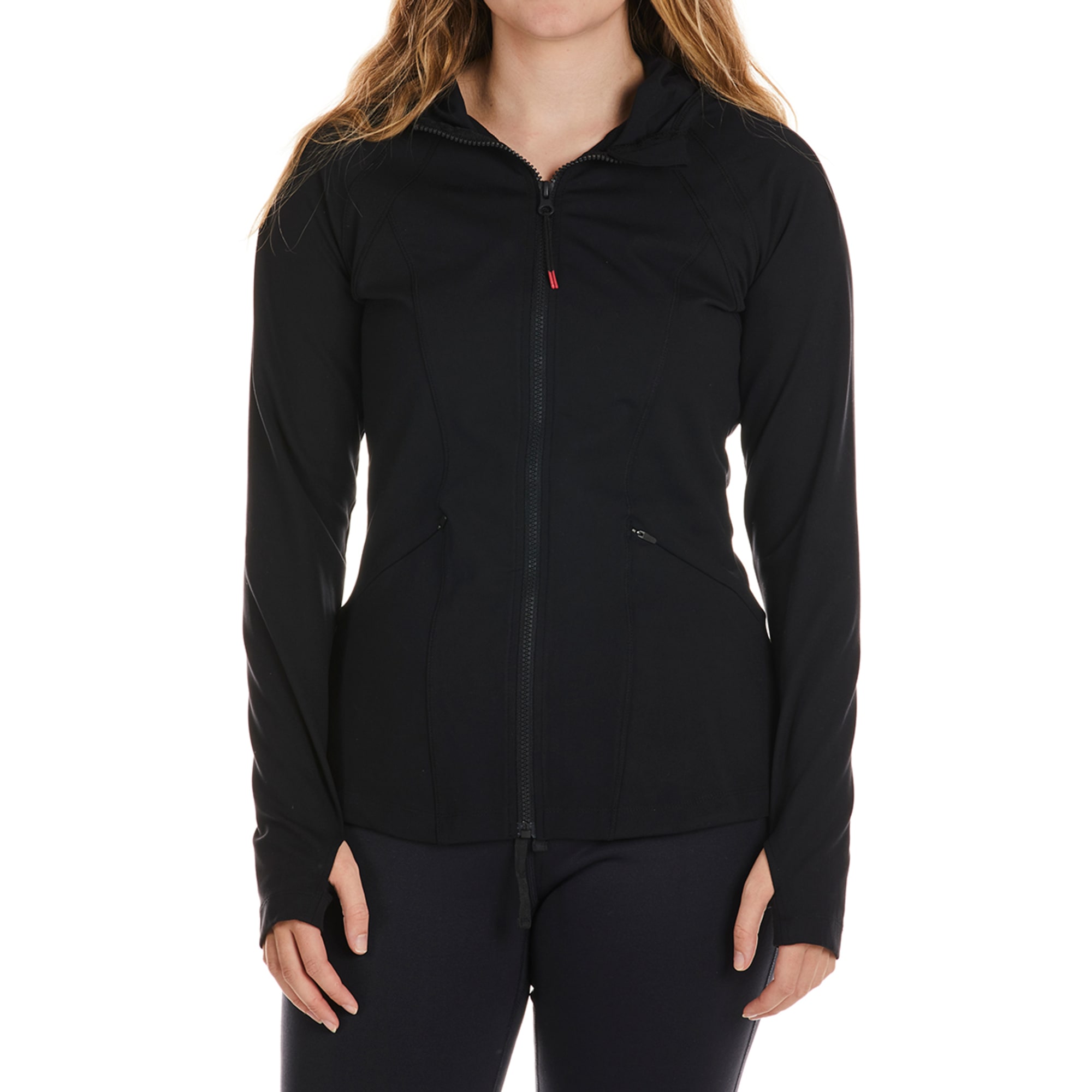 Spyder 'Hooded Zip Up Yoga Jacket in Black