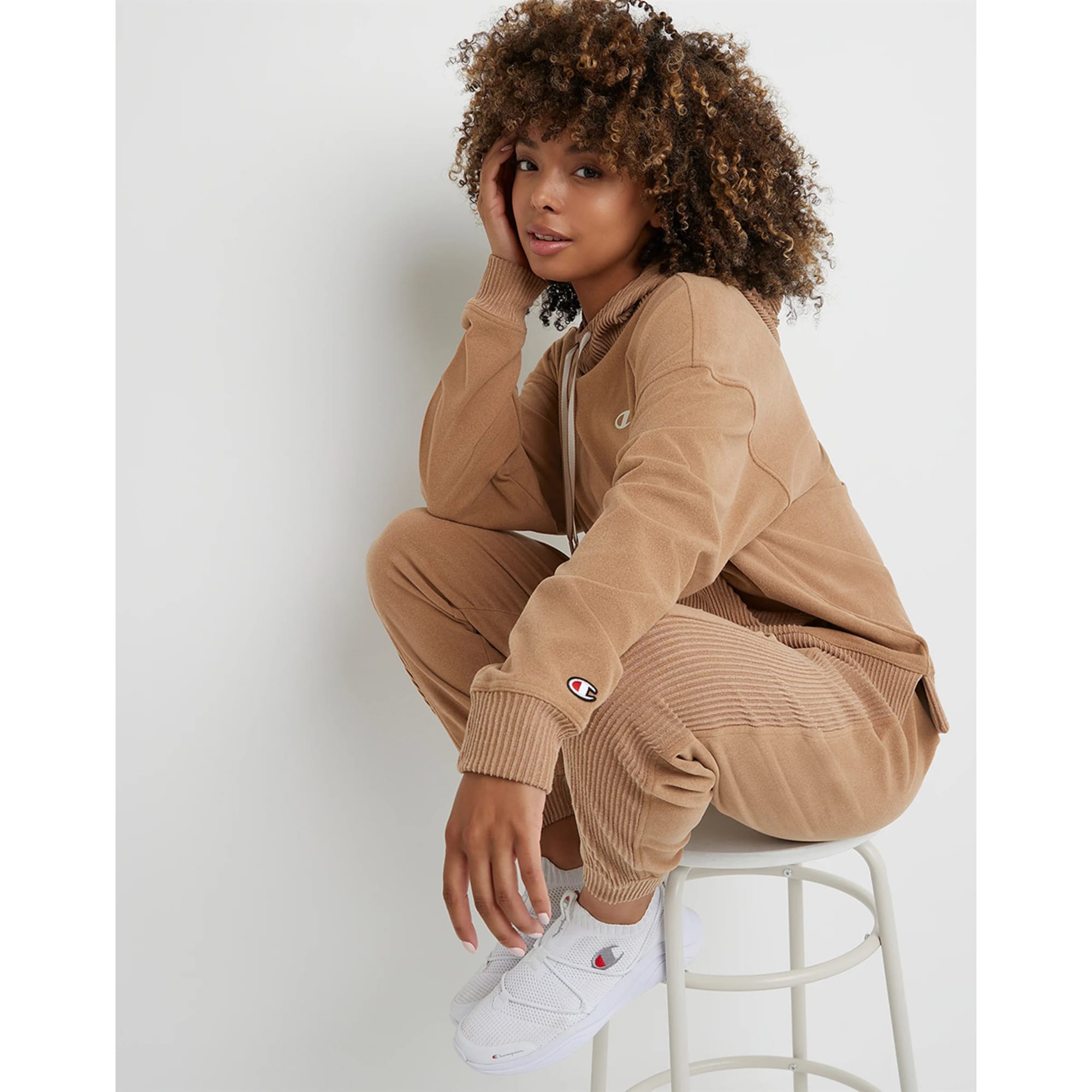 CHAMPION Women's Rib Mix Hoodie - Stores