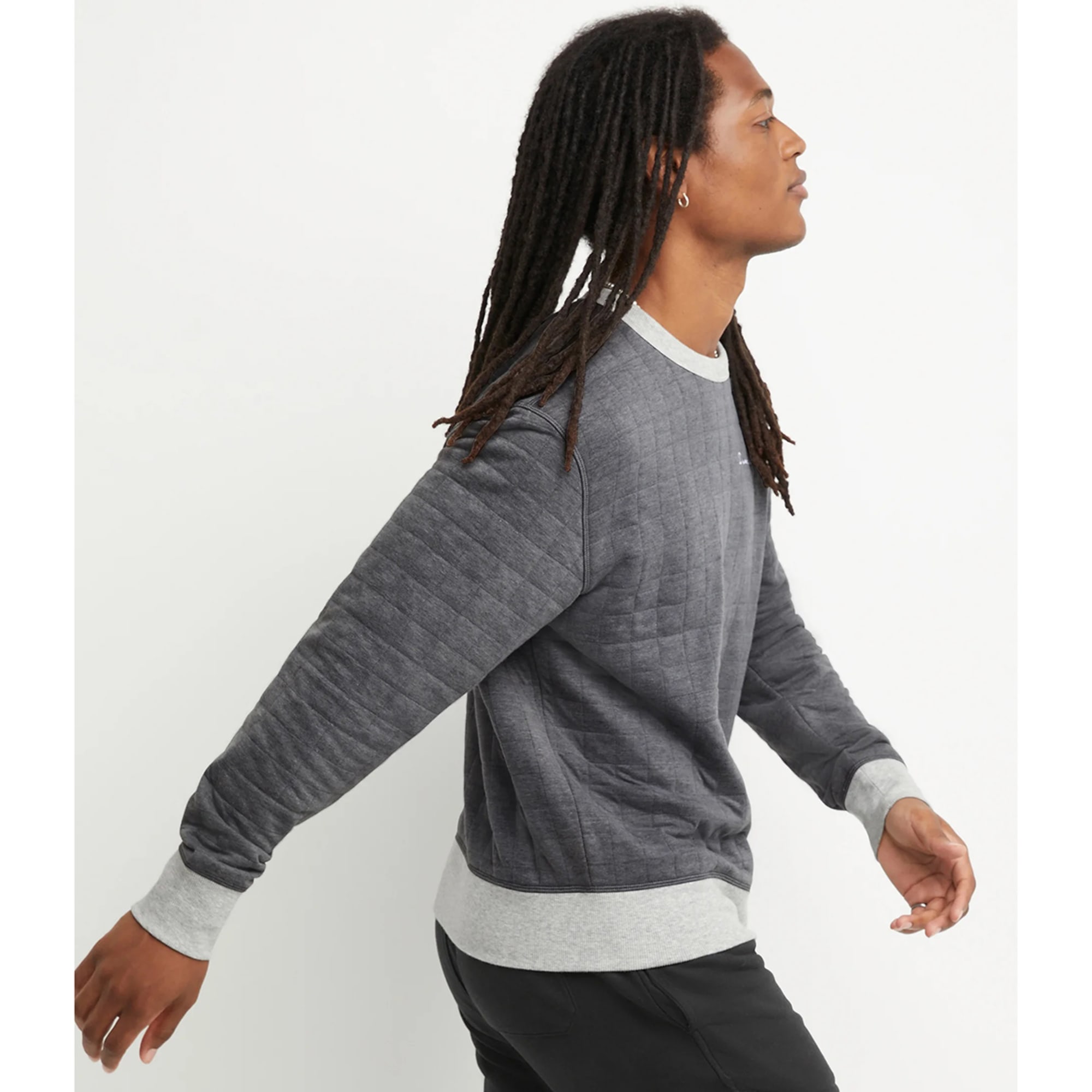 CHAMPION Men's Quilted Fleece Crewneck - Bob's Stores