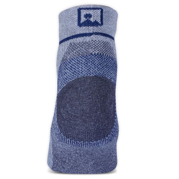 EMS Men's Fast Mountain Lightweight Wool Quarter Socks, Grey