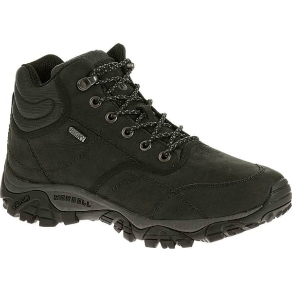 MERRELL Men's Moab Rover Mid Waterproof Boots, Black