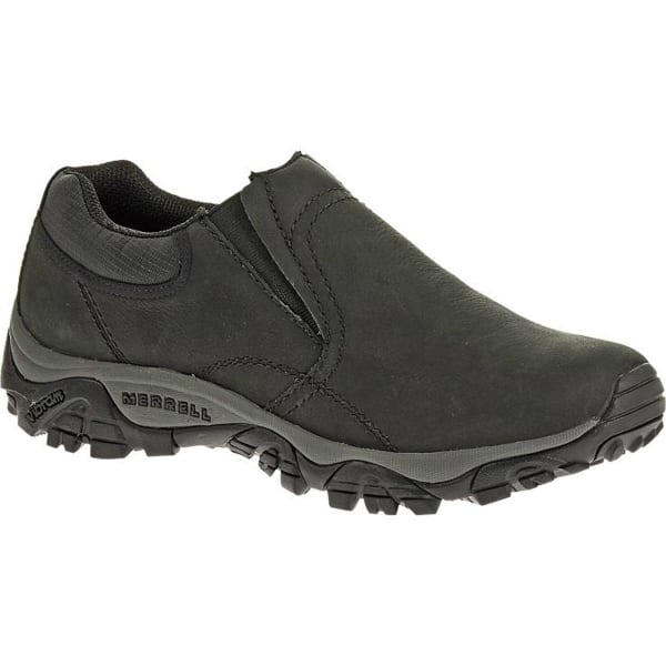 MERRELL Men's Moab Rover Moc Shoes, Black, Wide