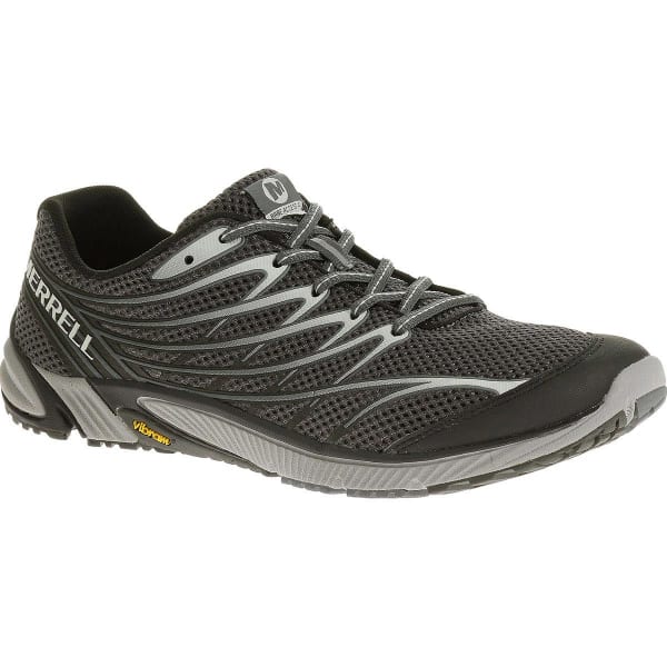 MERRELL Men's Bare Access 4 Running Shoes, Black/Dark Grey