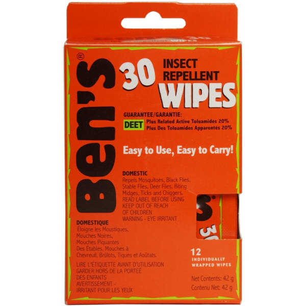 AMK Ben's 30 Insect Repellent Wipes