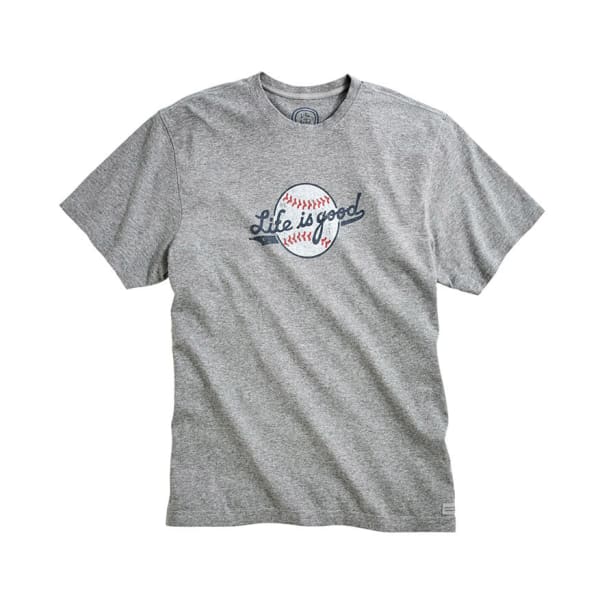 LIFE IS GOOD Men's Ballyard Script Baseball Short-Sleeve Tee