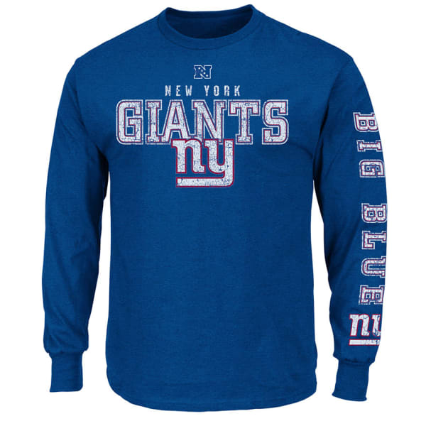 NEW YORK GIANTS Mens Gridiron Long Sleeve Tee