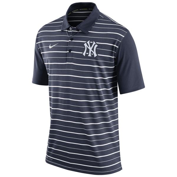 NEW YORK YANKEES Men's Dri-Fit Striped Polo