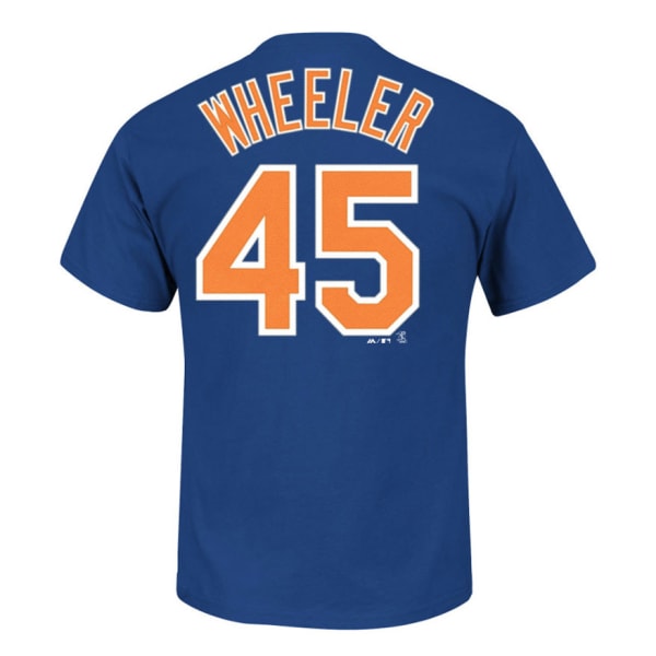 NEW YORK METS Men's Wheeler #45 Name and Number Tee