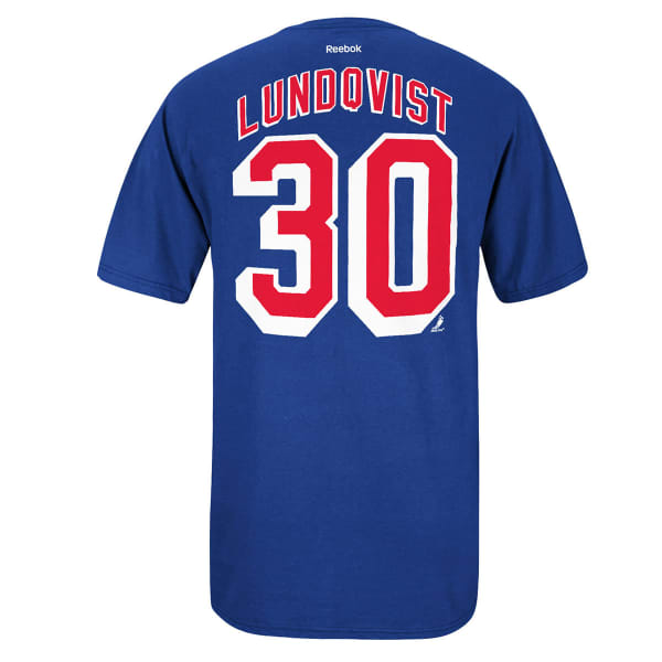 REEBOK Men's Henrik Lundqvist #30 New York Rangers Tee