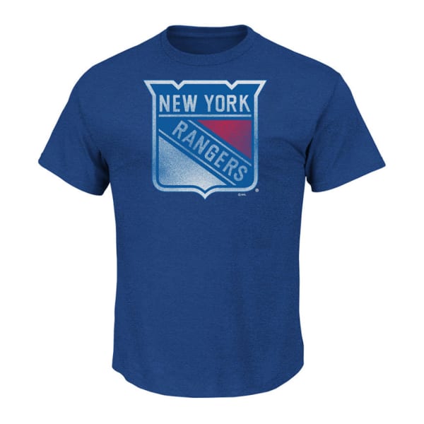 MAJESTIC ATHLETIC Men's New York Rangers Big Time Play Heathered Tee