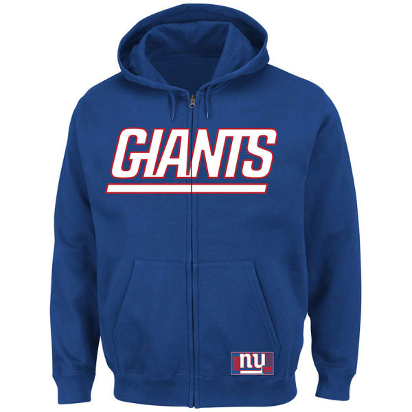 NEW YORK GIANTS Men's Classic Heavyweight Full-Zip Hoodie