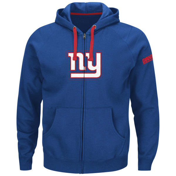 NEW YORK GIANTS Men's Anchor Point Full-Zip Fleece Hoodie