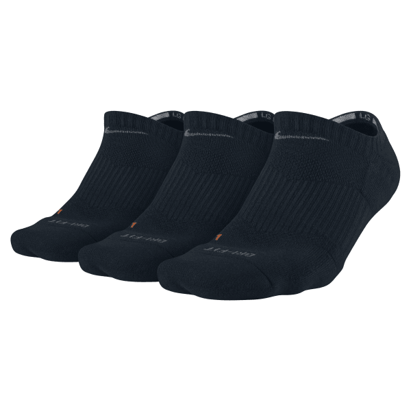 NIKE Unisex Dri-Fit No Show Socks, 3 Pairs