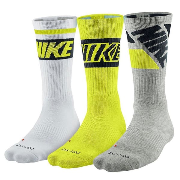 NIKE Men's Fly Rise Crew Socks, 3 Pairs