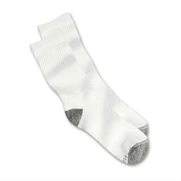 HANES Men's Crew Socks, 6 Pack Plus 1 Bonus