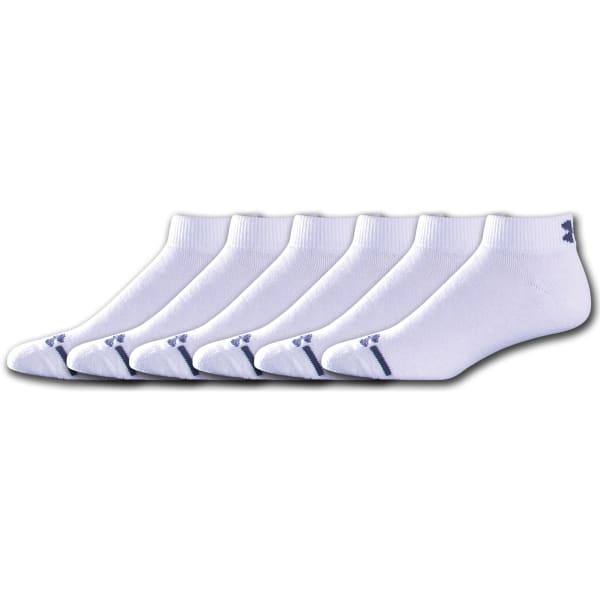 UNDER ARMOUR Men's Charged Cotton Low Cut Socks, 6-Pack