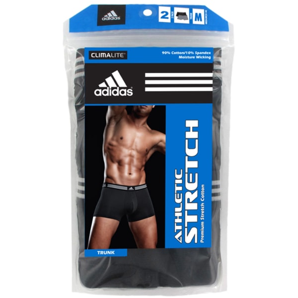 ADIDAS Men's Stretch Trunk Boxer Briefs, 2-Pack