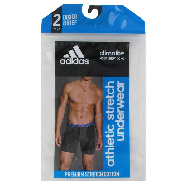 ADIDAS Men's ClimaLite Athletic Stretch Boxer Briefs, 2-Pack